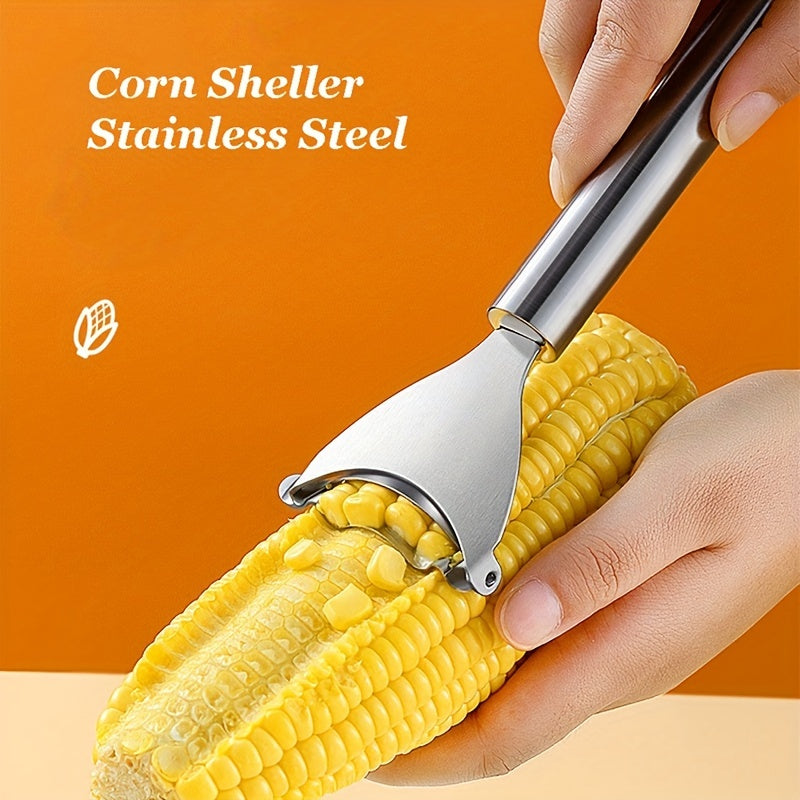 Stainless Steel Corn Stripper Tool - Efficient Kernel Remover, Easy-to-Use, Durable Kitchen Gadget for Fresh Corn Prep