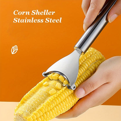 Stainless Steel Corn Stripper Tool - Efficient Kernel Remover, Easy-to-Use, Durable Kitchen Gadget for Fresh Corn Prep