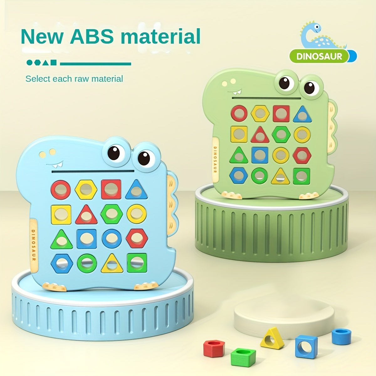 Montessori Toys For Toddlers 1, 2, 3 Year Old, Dinosaur Shape Learning Puzzles For Baby 12-18-24 Months, Early Educational Toys, Perfect Christmas Birthday Gifts For Boys & Girls Age 1-3 easter gift