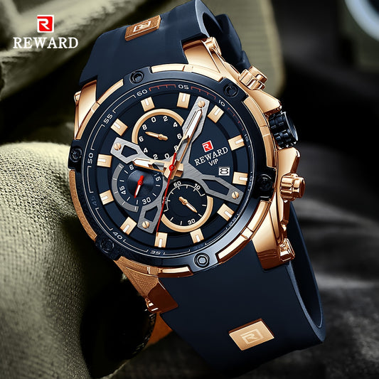 REWARD Casual Sport Watches For Men, Chronograph Wristwatch
