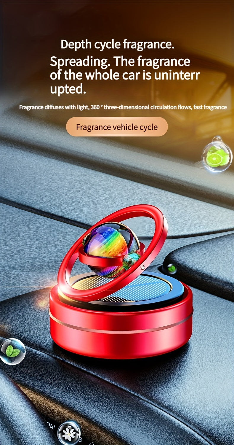 Solar Rotation, Aromatherapy Air Freshener Car, Perfume Solar Diffuser Car Aromatherapy Car Air Freshener