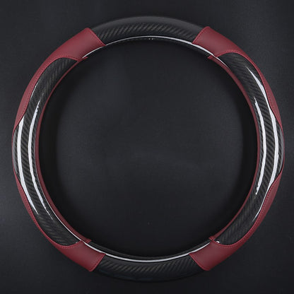 Carbon fiber car steering wheel cover