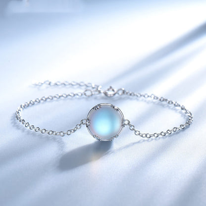 Colorful blue aurora gemstone necklace