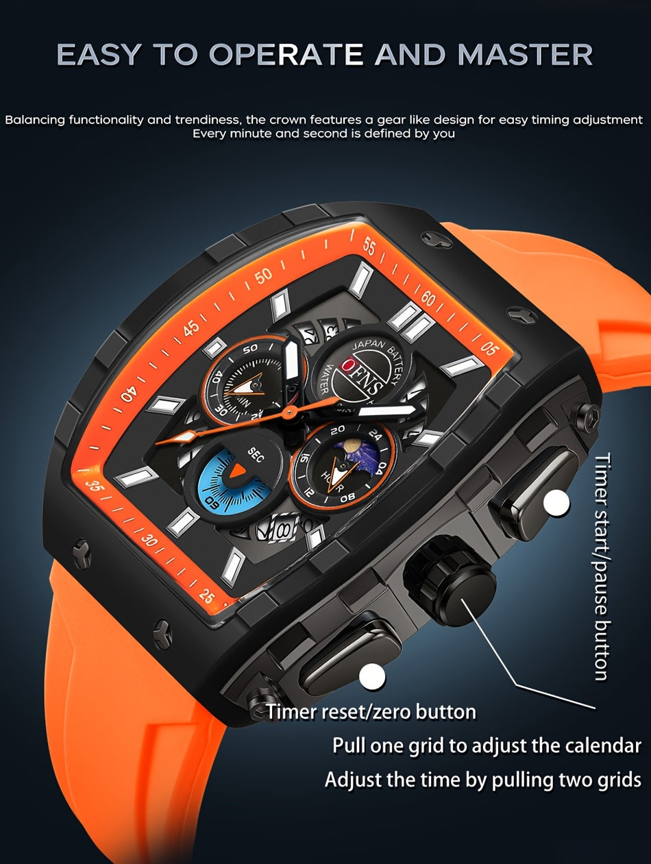 High-Quality 'S Waterproof Watches, Luxury Quartz Chronograph Timepieces, Luminous Calendar Watches For, Stylish Business Watches For, Perfect Gifts for Holidays And Birthdays