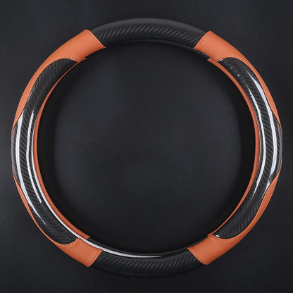 Carbon fiber car steering wheel cover