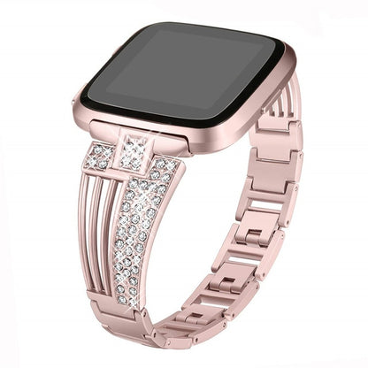 Rhinestone stainless steel watch strap