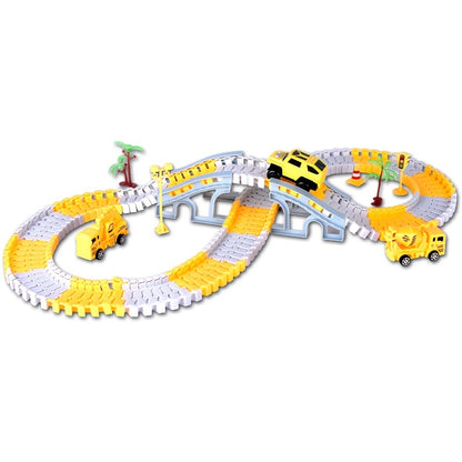 Children's Educational Toys, Track Car, Small Train, DIY Electric Track, Engineering Car Christmas, Halloween, Thanksgiving Day Gift Halloween Gift