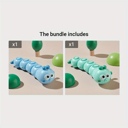 Adorable Wind-Up Toys for Babies & Toddlers - Chain Swing Caterpillar, Puzzles & More! Christmas、Halloween、Thanksgiving Gift