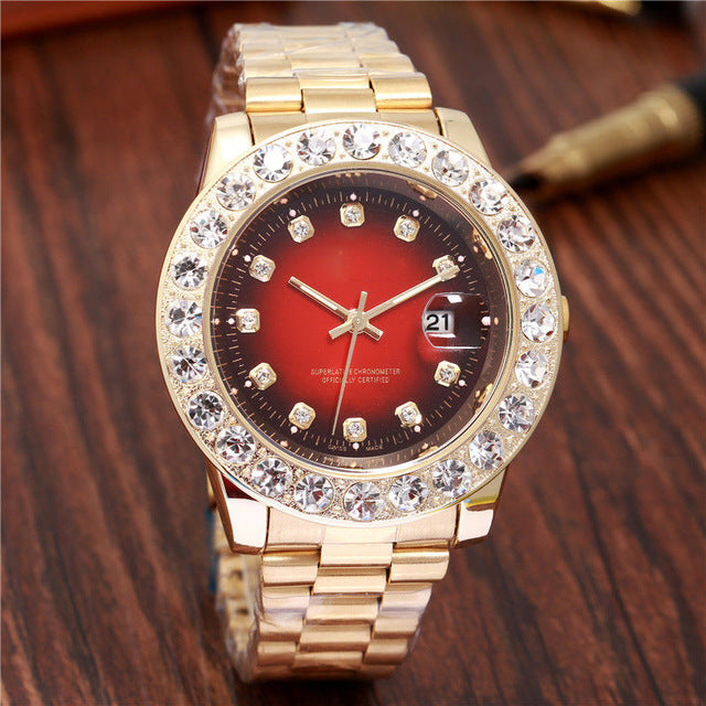 Stainless steel quartz watch