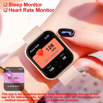 1.93-inch full-touch large-screen smartwatch, wireless talk/dial, IP67 waterproof, message alerts, various APP alerts, 100+ sports modes, suitable for men and women, sports watch, for iPhone/ android