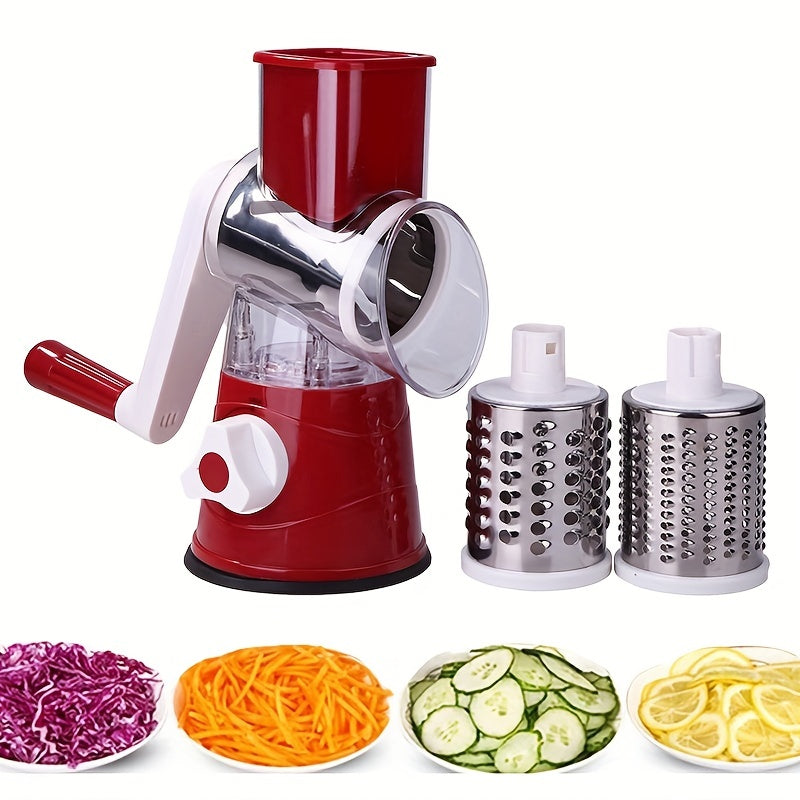 1pc, Vegetable Slicer, Multifunctional Fruit Slicer, Manual Food Grater, Roller Vegetable Grater, Cutter, Potato Grater, Household Potato Chopper, Kitchen Stuff, Kitchen Gadgets