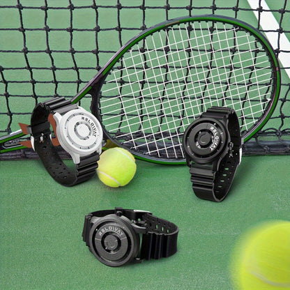 RELOWAY Men's Watch Magnetic Bead Letter Sports Watch