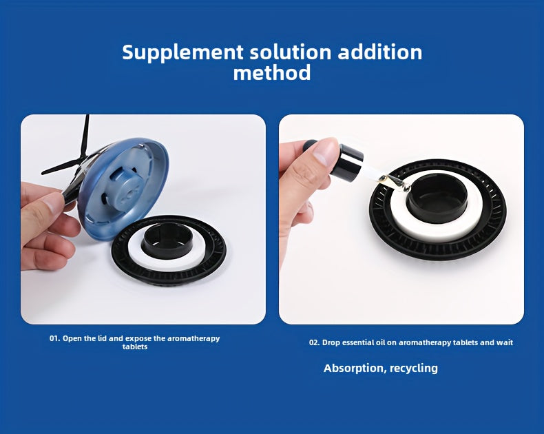 Car Perfume Diffuser Solar Aromatherapy Dashboard Helicopter Decoration Air Freshener Deodorant Car Accessories Gift