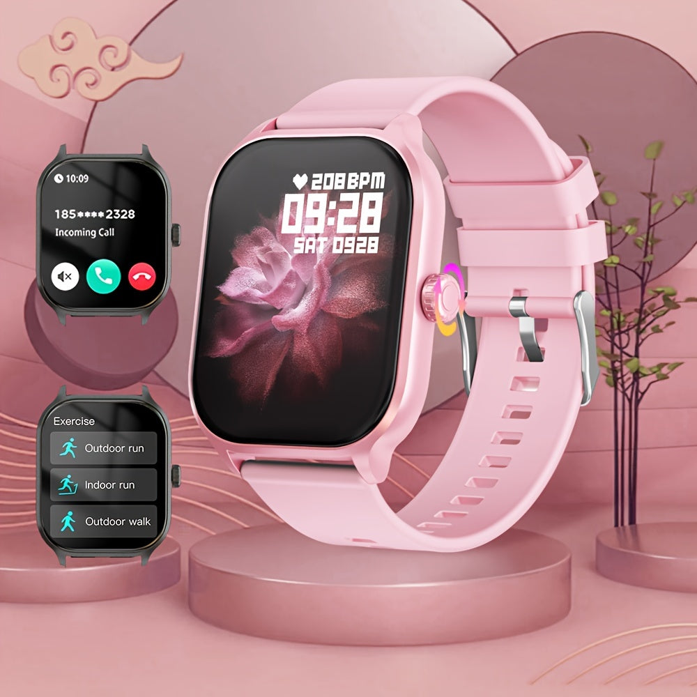 Teen Smartwatch, 2.01 Full Touch Screen (Reject/Answer), Fitness Tracking Watch, Sport Mode Support, Pedometer, Distance, Large Capacity 230mAh, 100 + Sport Mode Wireless Calls, Smart Watch For Android IPhone