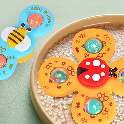 Baby Toddler Bathroom Toys Cute Butterfly Bee Model Bathroom Turn Music Toy Gift