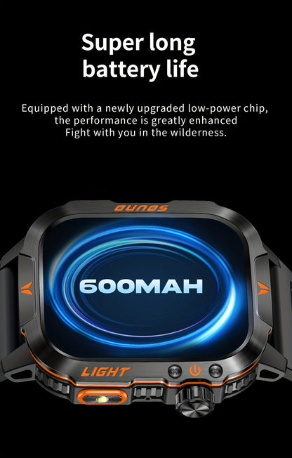 QTLLBT 2024New Smart Watch (Answer/Call) Outdoor Sports Watch LED Altimeter Barometer 100+ Sports Modes 600mAh Battery Multimedia Message Viewing Weather Pedometer Fitness Tracker For Android Phone Gift