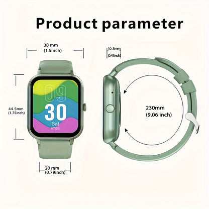 LIFEBEE Smartwatch For Men And Women, 4.65 Cm Full Touch Screen Smartwatch With Answer/Make Calls For Phone, Fitness Tracking Watch With 100+ Exercise Modes, Pedometer, Distance, Calories