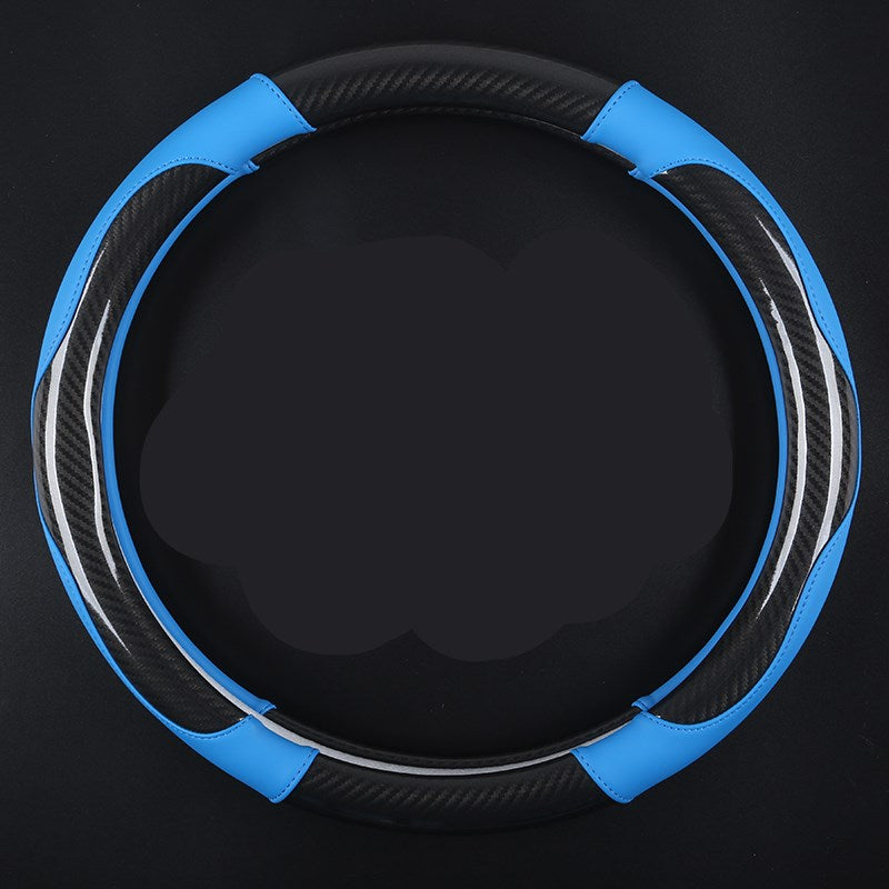 Carbon fiber car steering wheel cover