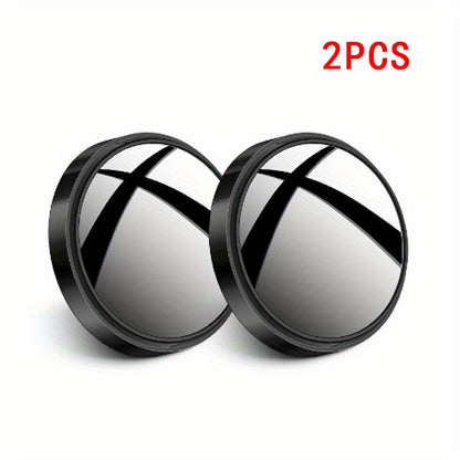2pcs Car Rearview Mirror High-definition Round Mirror 360-degree Adjustable Blind Spot Mirror Wide-angle Mirror, Increase Safety In The Car