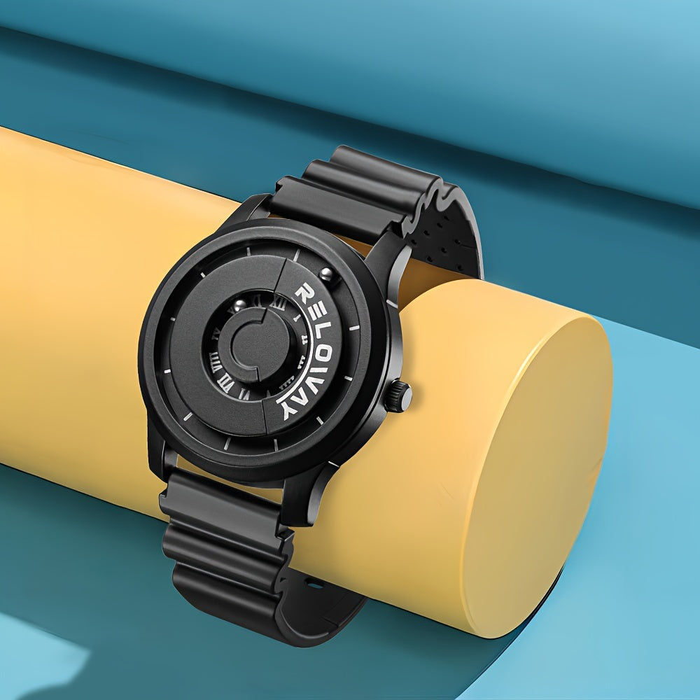 RELOWAY Men's Watch Magnetic Bead Letter Sports Watch