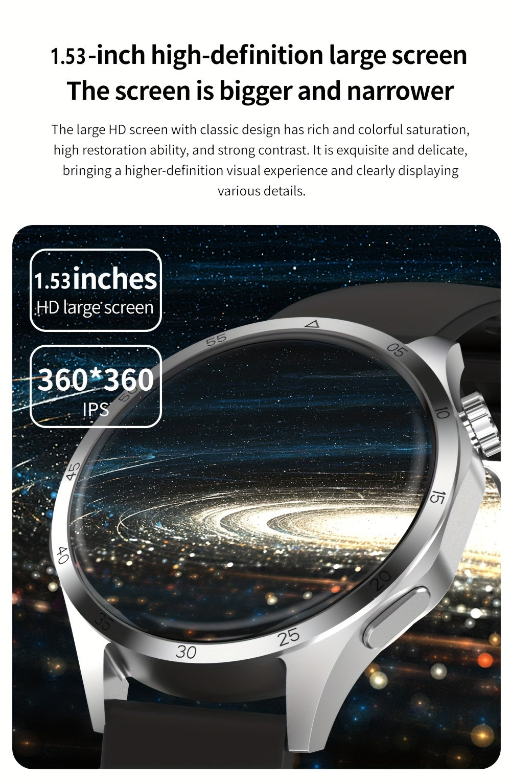 2025 New NFC Smart Watch For Men GPS Motion Trajectory 360*360 HD Screen AI Voice Wireless Call Smartwatch Sports Watch For Men Father'S Day Gift