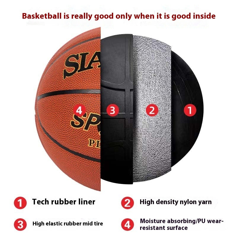 No 7 Basketball Teenagers Indoor And Outdoor Training Official Ball