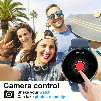 Smart Watch (Making/Answer Call) For Women Men, Wireless Calling Smartwatch With Sleep Monitor, Multi-Sport Mode, Weather Forecast, Ai Voice Control, Music Playing Control, Sport Fitness Tracker Watch Compatible For IPhone An