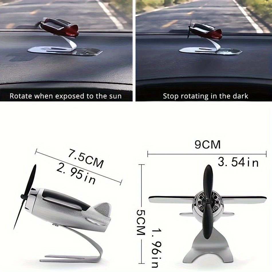 Solar-powered Aircraft Creative Men's Car Decoration Car Interior Accessories Desktop Decorations Gifts For Women And Men Car Enthusiasts easter gift