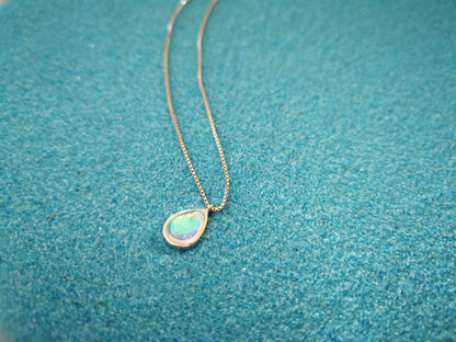 925 Silver Necklace Female Ins Simple Aurora Gradient Moonstone