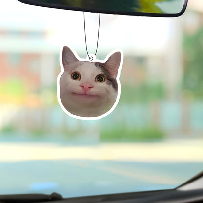 Cute Cat Car Aromatherapy, Car Fragrance Tablets Wardrobe Air Fresheners Perfume Rearview Mirror Hanging Decor, Car Accessories Interior Pendant