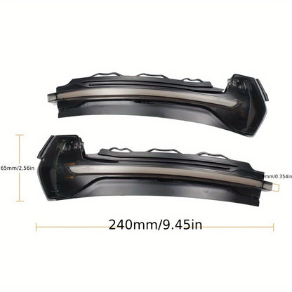 2pcs LED Dynamic Turn Signal Lights for Audi A3 8V S3 RS3 2013-2017 - Side Mirror Indicator Sequential Flashing Lights, 3000+ Lumens, 12-24V, Hardwired, No Battery Needed, Easy Installation, Vehicle Safety Accessories, Sleek