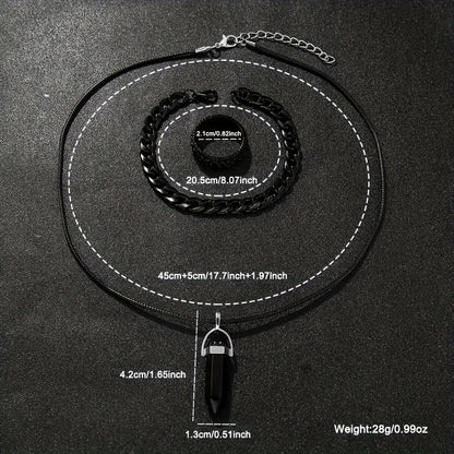 4pcs Modern Minimalist Black Quartz Watch Set - Roman Numeral Dial, Unisex Business & Casual Watches with Silicone Strap, Elegant Gift Box Included for Men & Women - Affordable Luxury Analog Watches for Everyday & Special Occ