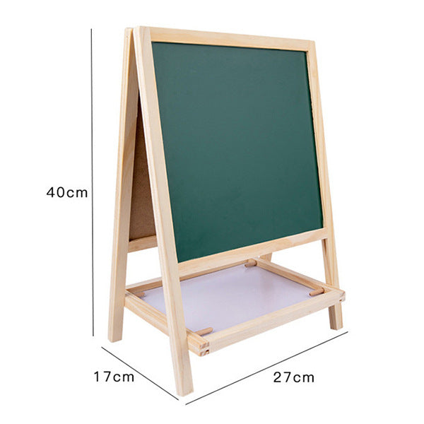 Children's Wooden Magnetic Double-sided Color Drawing Board