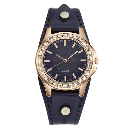 Light Luxury Watch Full Diamond Bracelet Women's Watch Simple