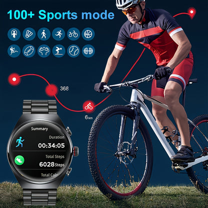 [Full HD | TWS] 2025 New TWS Sports Headset + Outdoor Smartwatch | Full HD Screen Alloy Shell, 400mAh Battery Long Life, News Alerts, Answer Phone