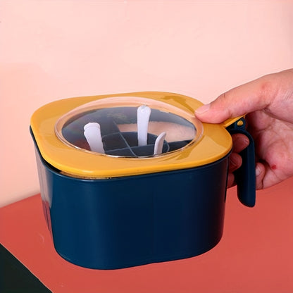 Four Compartments All-in-one Seasoning Box Kitchen Salt Seasoning Box Condiment Box Set Home With Spoon Spice Bottle Jar For Restaurant Eid Al-Adha Mubarak