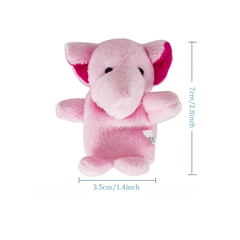 10pcs Mini Animal Finger Puppets Set, Small Cartoon Animal Finger Toys, Educational Family Time Story Time Toys, Party Favors For Shows, Playtime, Schools easter gift