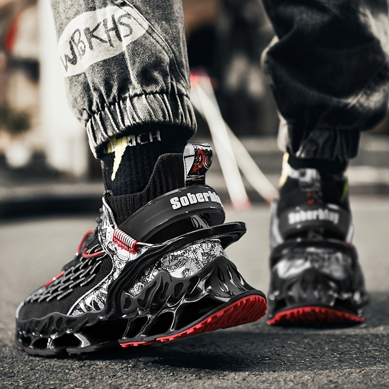 Men'S Casual Sports Shoes, Luxurious Tennis Trainers, Breathable Fashion Loafers, And Lightweight Running Shoes with Shock-Absorbing Features.