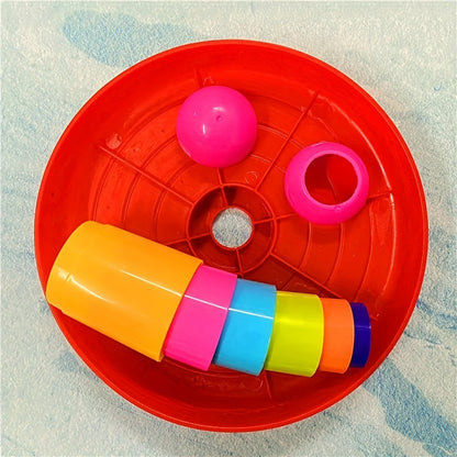 1 Tower 18 Laps/1 Tower 12 Laps Set Children's Loop Toys Folding Music Loop Kindergarten Throw Loop Game Props Family Parent-child