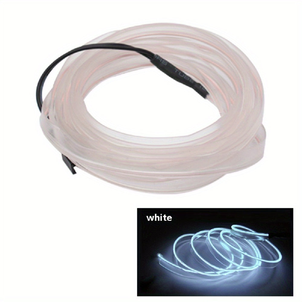 Automobile interior LED decorative lights, EL neon light strips, ambient lighting, modern car decoration, flexible LED light strips, long-lasting illumination, LED mood lighting, for night drivers, a must-have for car owners.