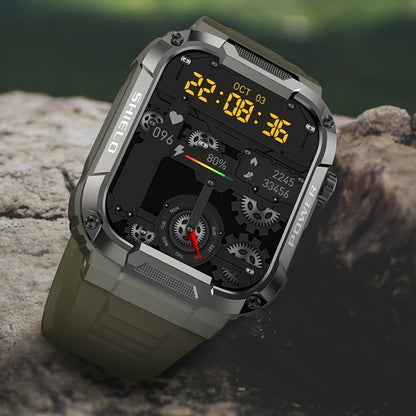 Ultimate Military Smart Watch - Android & IOS Compatible, AI Voice Assistant, Hands-Free Call, Advanced Fitness Tracker, Sports Watch - Perfect Gift for Her on Birthday, Valentines, Easter