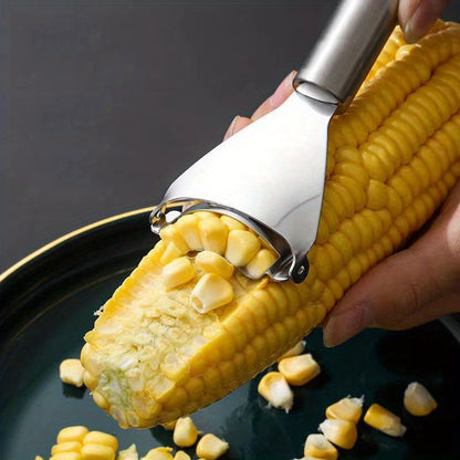 Stainless Steel Corn Stripper Tool - Efficient Kernel Remover, Easy-to-Use, Durable Kitchen Gadget for Fresh Corn Prep