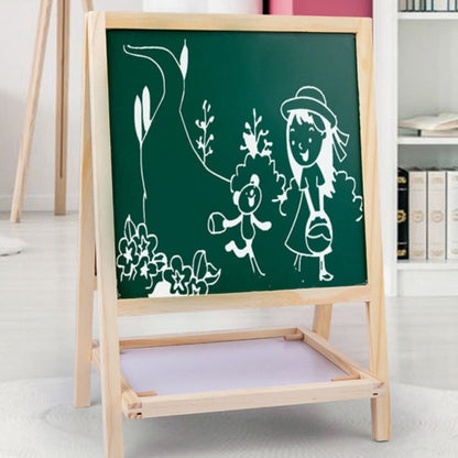 Children's Wooden Magnetic Double-sided Color Drawing Board