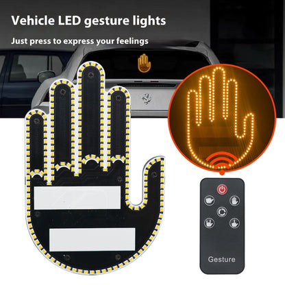 Men's Gesture Light Car Multifunction Warning Anti-collision