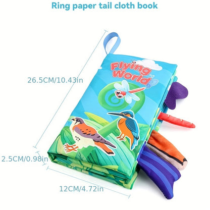 Baby Books -Baby Toys Gifts Touch Feel First Cloth Crinkle Soft Books Infant Tummy Time ToysLearning Sensory Baby Toys Stroller Toys Christmas Halloween Thanksgiving Gifts