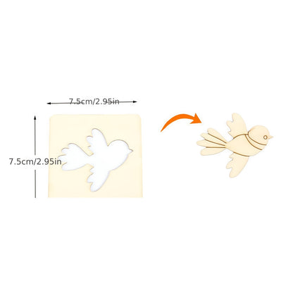 20pcs Wooden Drawing Stencils Kit, Drawing Board Toys Coloring Puzzle Arts Crafts Set, Educational Toys