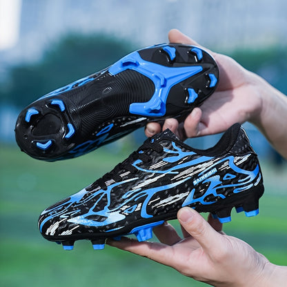 Men's Trendy Cool FG Non Slip Soccer Shoes, Comfortable Wear-resistant Football Shoes For Training Competition, All Seasons