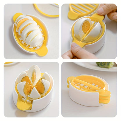 1pc, 3in1, Egg Slicer, Hard Boiled Eggs Slicers, Egg Cutter, Creative Egg Slicer, Kitchen Egg Cutter, Food Slicers, Fruit Slicers, Household Plastic Egg Slicers, Kitchen Tools, Kitchen Supplies, Kitchen Gadgets, Cheapest Item