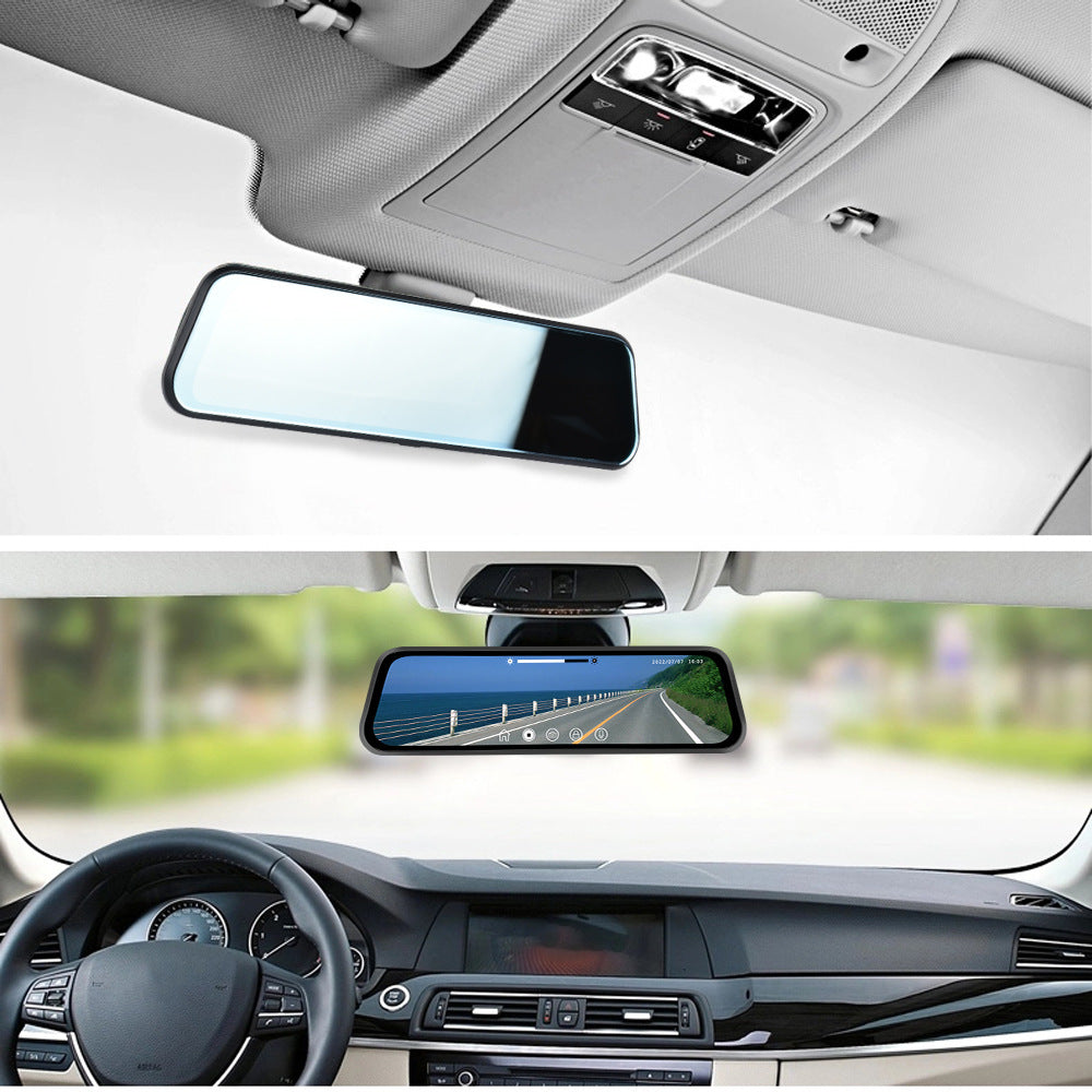 Streaming Media Car Car Dual Lens Smart Touch Rearview Mirror Tachograph