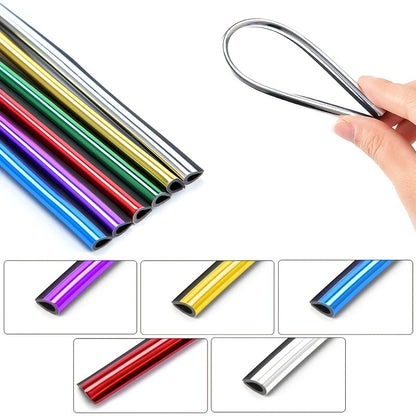 10pcs 20cm Car Air Conditioner Decoration Strip For Vent Outlet, U Shape Moulding Trim Strips, Styling Car Door Edge Corner Protector